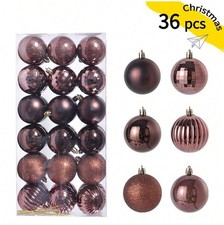 30mm Christmas Baubles 36pcs