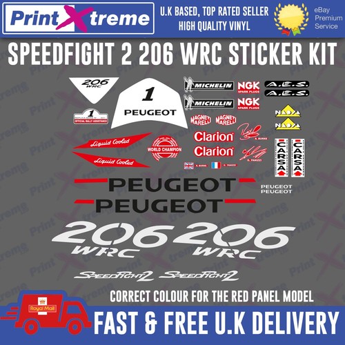 Speedfight 206 wrc sticker - 2,