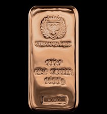 COPPER 1 KG BULLION BAR 1KG
