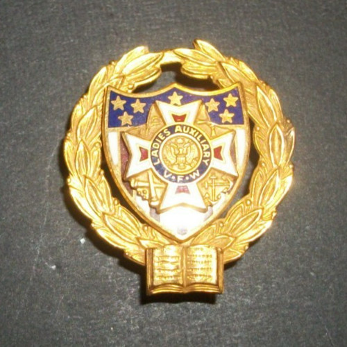 Vfw auxiliary presidents pin - vfw,