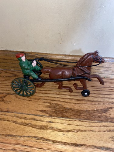 Vintage antique cast - iron, race