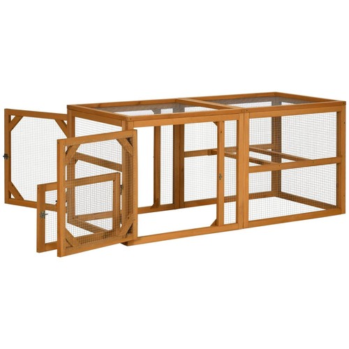Pawhut wooden chicken coop - pawhut,