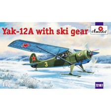 AMODEL 72187 Yak-12A with ski
