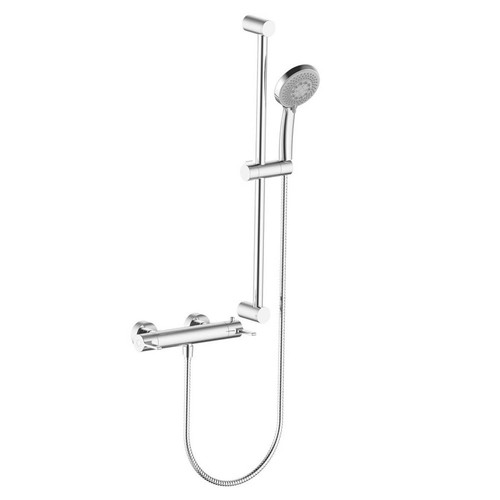 Thermostatic shower kit chrome - shower,