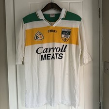RARE 1990s Offaly GAA Jersey - Original O'Neills - Size Medium M White Shirt
