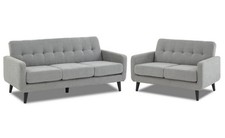 Light Grey Fabric Sofas - 3