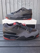 Air Jordan 4 RM Black Red (Bred) Men's Trainers Size 9 (UK) RRP £135 BNIB Fast!