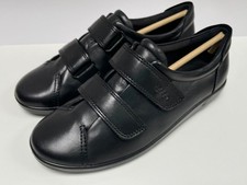 ECCO Black Leather Shoes UK
