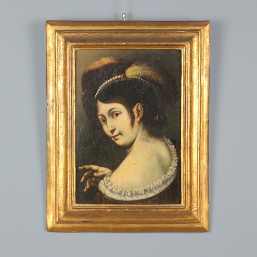 Antique painting woman - painting,