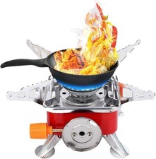 Portable Outdoor Gas Stove - Foldable, Travel Hiking Picnic BBQ Cookware