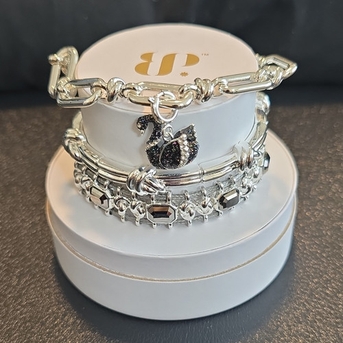 Black swan silver plated - bp,