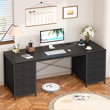 60 Inch Computer Desk with 8