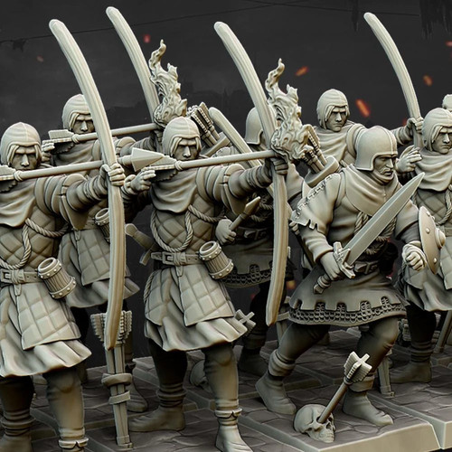 Medieval archers unit - archers, 10