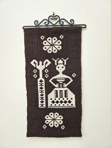 Swedish handwoven wall hanging