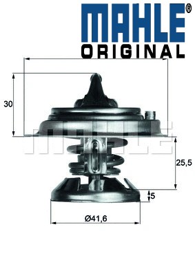 Thermostat 80d mahle i - 29,