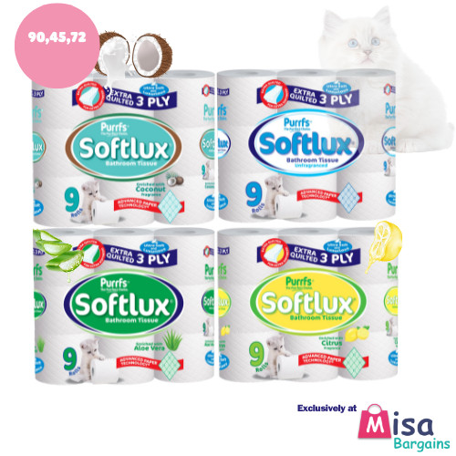 180 rolls softlux 3ply - softlux,