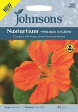 Johnsons - Flower - Nasturtium Whirlybird Tangerine - 25 Seeds