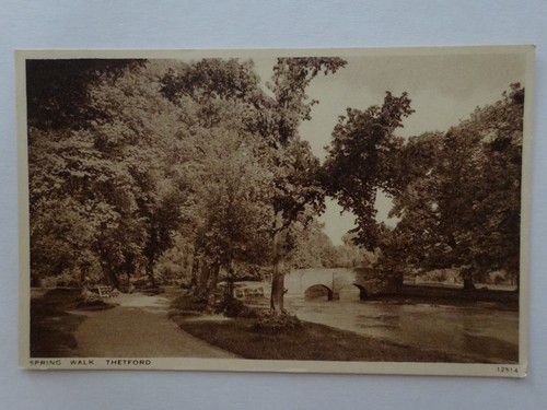 Spring walk thetford postcard - spring, walk,