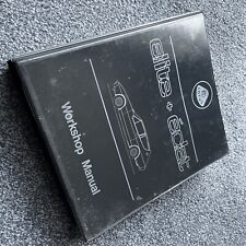Lotus Elite and Eclat Workshop Manual, Original Lotus 1983