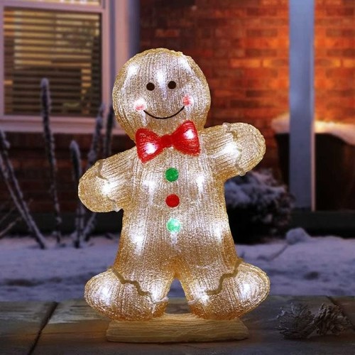 Christmas led gingerbread man - christmas,