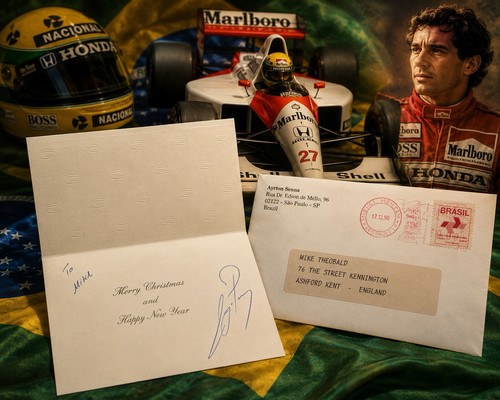 Ayrton senna hand signed - ayrton,
