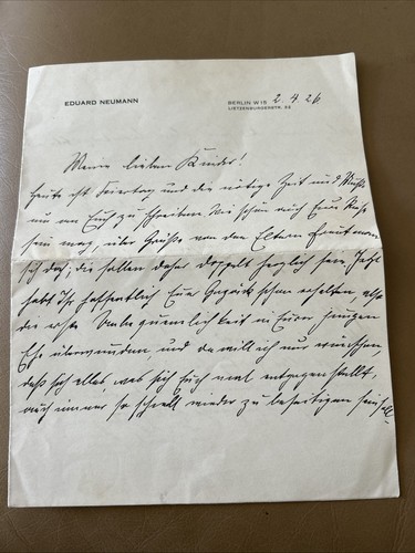 Original german letter dated - original, 2