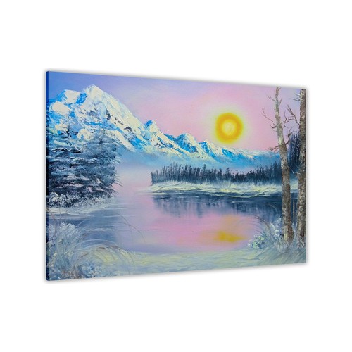 Frozen lake canvas wall - canvas, art