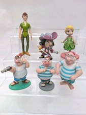 Disney Peter Pan Collectable Set Mixed Figures Hook Tinkerbell Smee x6