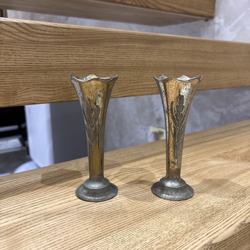Pair vintage brass - pair, of