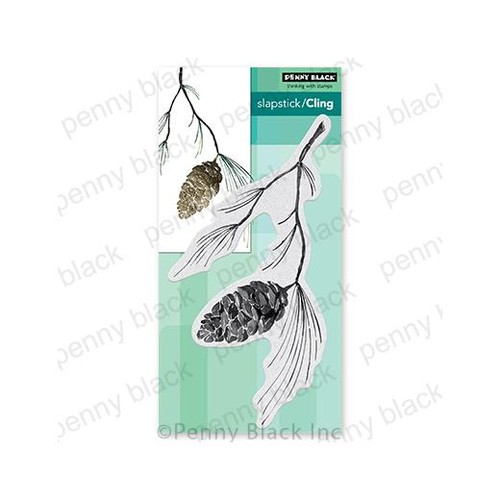 Penny black cling - penny, rubber