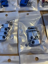 Chrome Mini Helmet Mask Guard Clips And Screws For Riddell Speed Mini Helmets