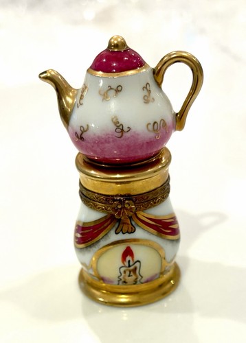 Limoges porcelain teapot - limoges,