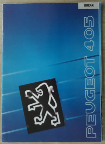 Peugeot 405 break brochure - 405,