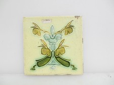 Victorian ceramic tile floral - tile,