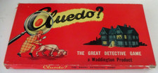VINTAGE CLUEDO BOARD GAME -  WADDINGTONS - 1950s  - COMPLETE