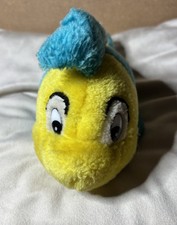 Vintage Disney 9" Flounder from The Little Mermaid Movie Stuffed Fish Plush Toy