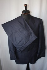 Vtg The British Tailor blue 3 piece mod suit & waistcoat 40" W 34" L 30" revival