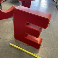 Original Vintage Large Letter Little Chef Light Up Display Shop Sign Not Enamel