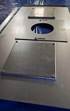 Stove register plate, chimney