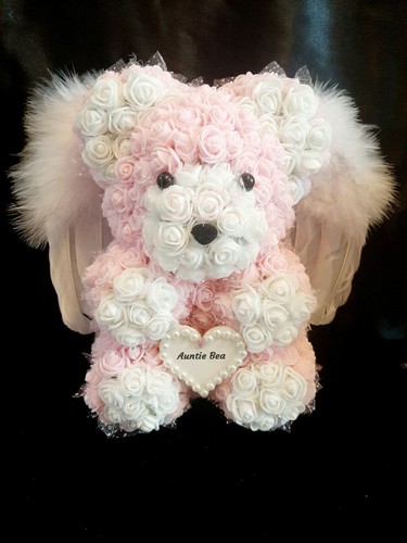 Personalised angel wings - personalised, rose
