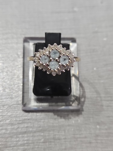 9ct yellow gold aquamarine and - gold,
