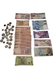 World Currency Mixed Lot Foreign Banknotes and Coins Collection T2540 D127