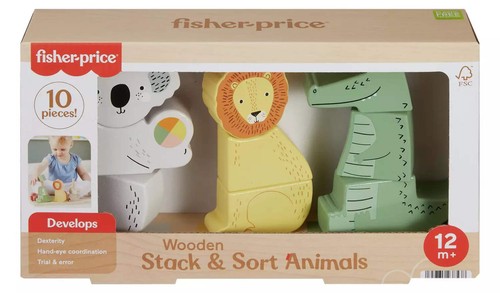Fisher price wooden stack - wooden,