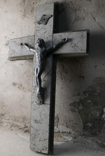 Concrete And Stone Crucifix