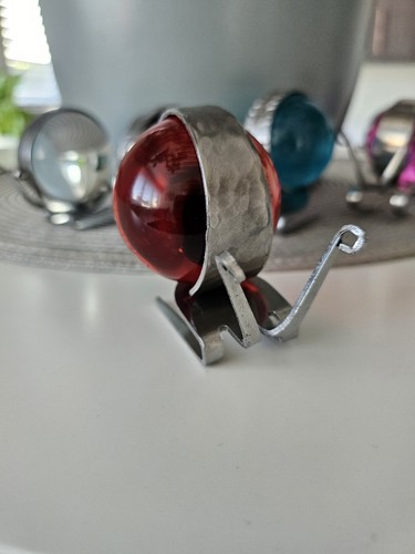 Handmade fork snail sculpture - handmade,