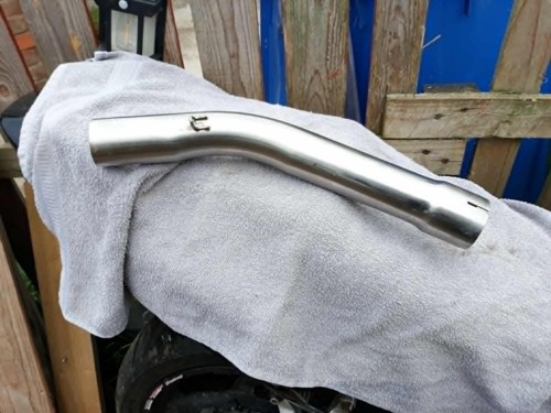 Motorbike exhaust link - motorbike,