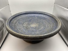 Large Heavy Blue Salt Glaze