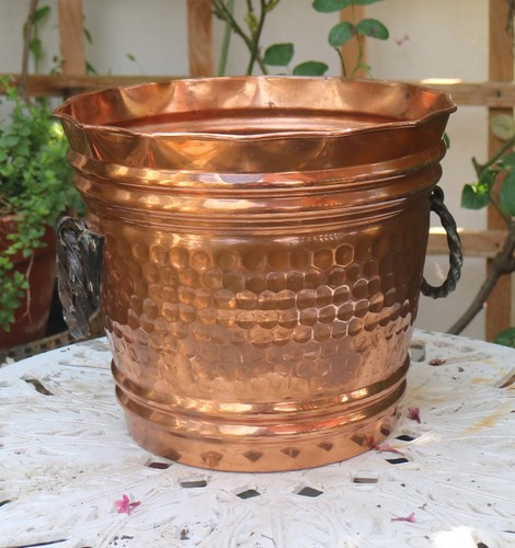 Vintage hammered copper - hammered,