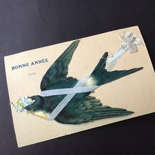 Old postcard Chromo Hirondelle