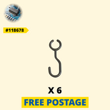 6 x 118678 IKEA Silver Childrens Kitchen Hooks for DUKTIG [Slovakia]